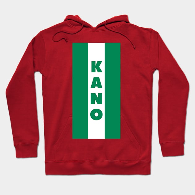 Kano City in Nigerian Flag Vertical Hoodie by aybe7elf